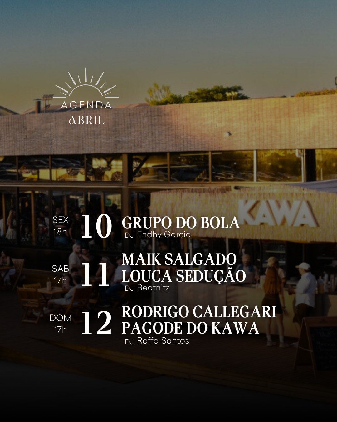 Agenda Abril – Semana 2